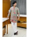 Embroidery kurta with royal touch